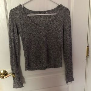 Long sleeve crop top
